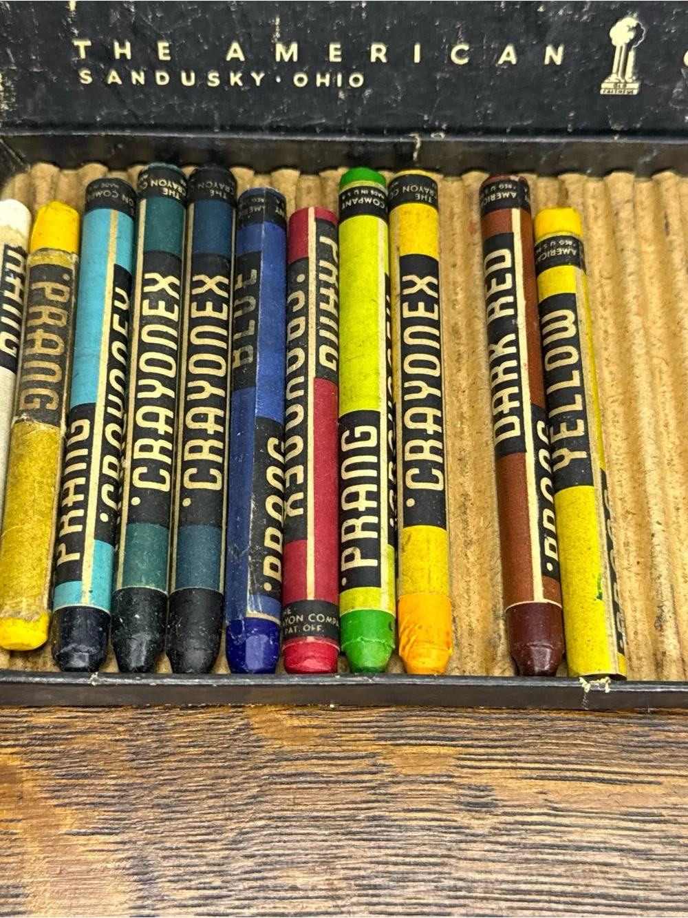 Vintage Crayonex No. 323 Prang Coloring Crayons American Crayon Co